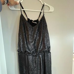 Sequin Black Jumpsuit